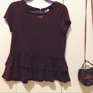 ✨Lauren Conrad Peplum Shirt✨